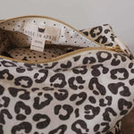Kulturtasche - Grau/Beige & Leo