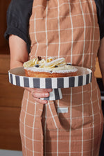 Tortenplatte Toppu - Large - Weiß/Schwarz