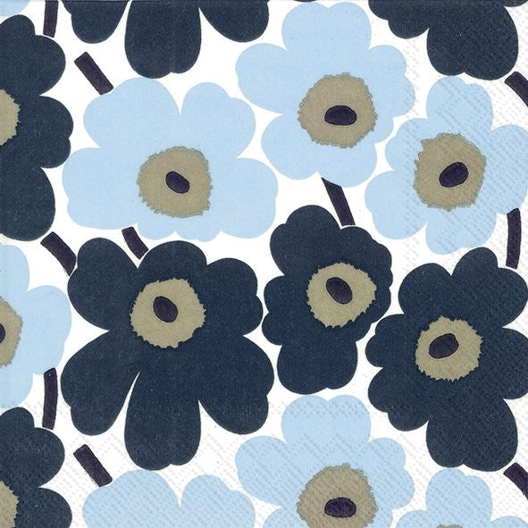 Servietten MINI UNIKKO blue 33x33cm