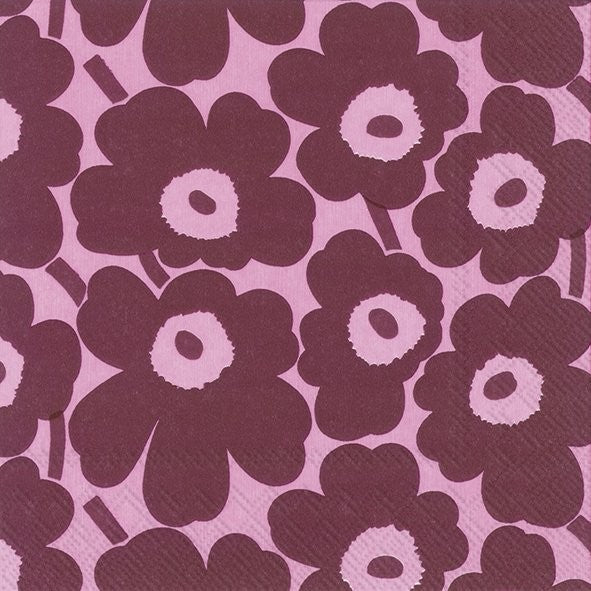 Servietten MINI UNIKKO pink 33x33cm