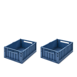 Klappbox "Weston" medium 2er Pkg Indigo blue