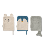 Waschlappen SYLVESTER 3erPack Arctic Sea