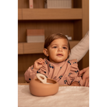 Cape Lätzchen - Merle Ruffle Berry/Pale