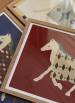 Poster HORSE Bordo 30x40 cm