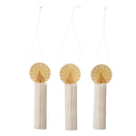 Honeycomb Candles Cream S/3pcs