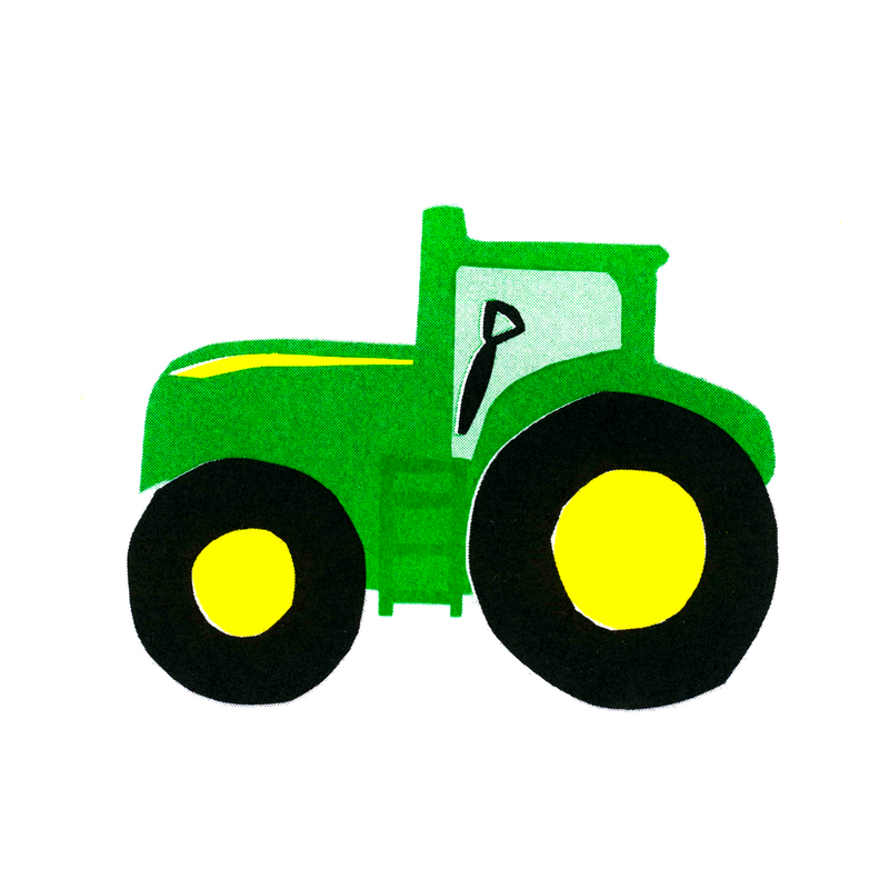 Postkarte Traktor