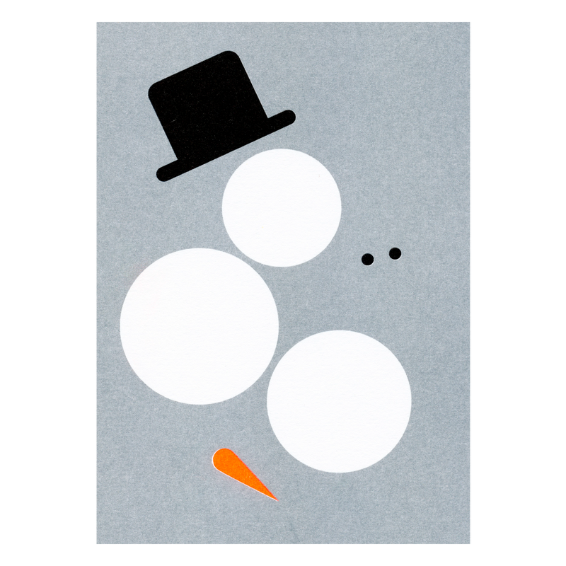 Postkarte Schneemann