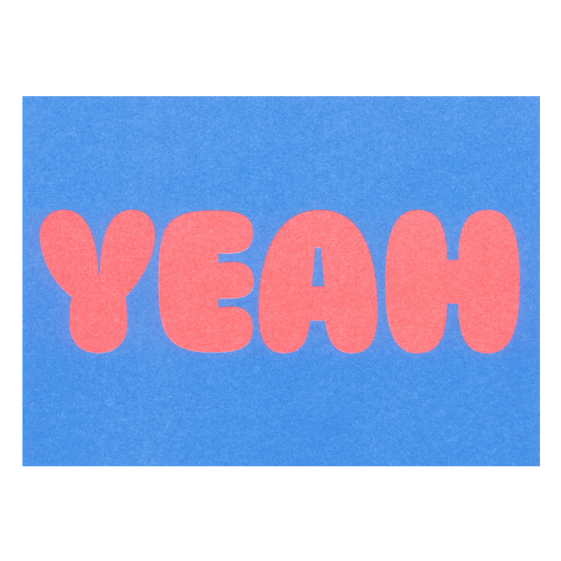 Postkarte YEAH