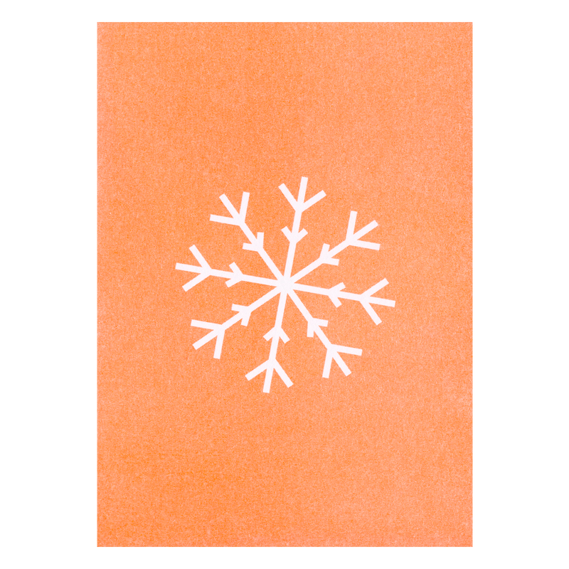 Postkarte Neon Flocke