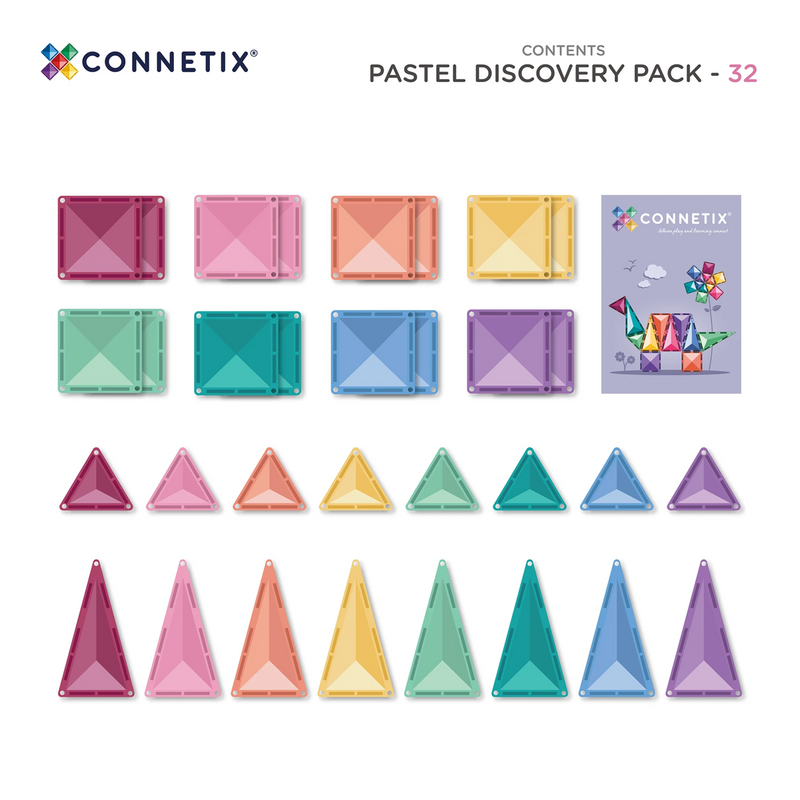 32 pc Pastel Discovery Pack CONNETIX