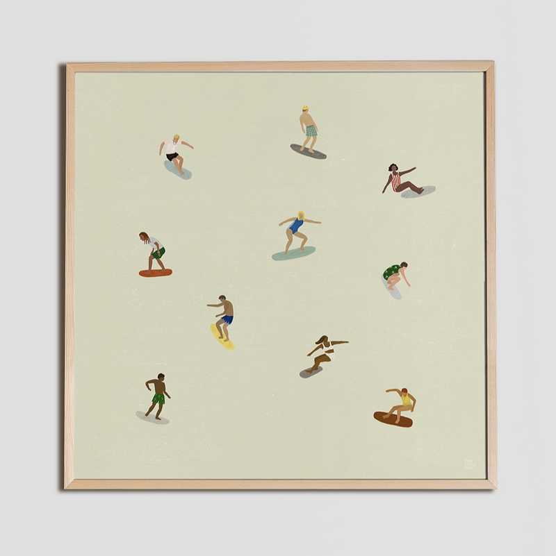 Poster SURFERS 40x40 cm