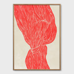 Poster The Line Red 50x70 cm