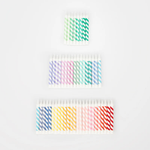 Striped Rainbow Mini Candles