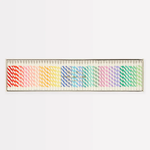 Striped Rainbow Mini Candles