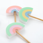 rainbow party candles