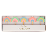 rainbow party candles