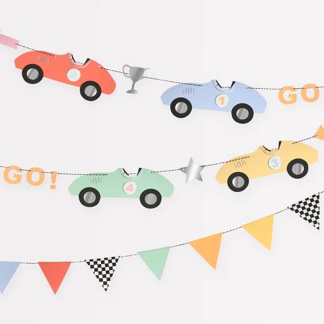 racing car garland
