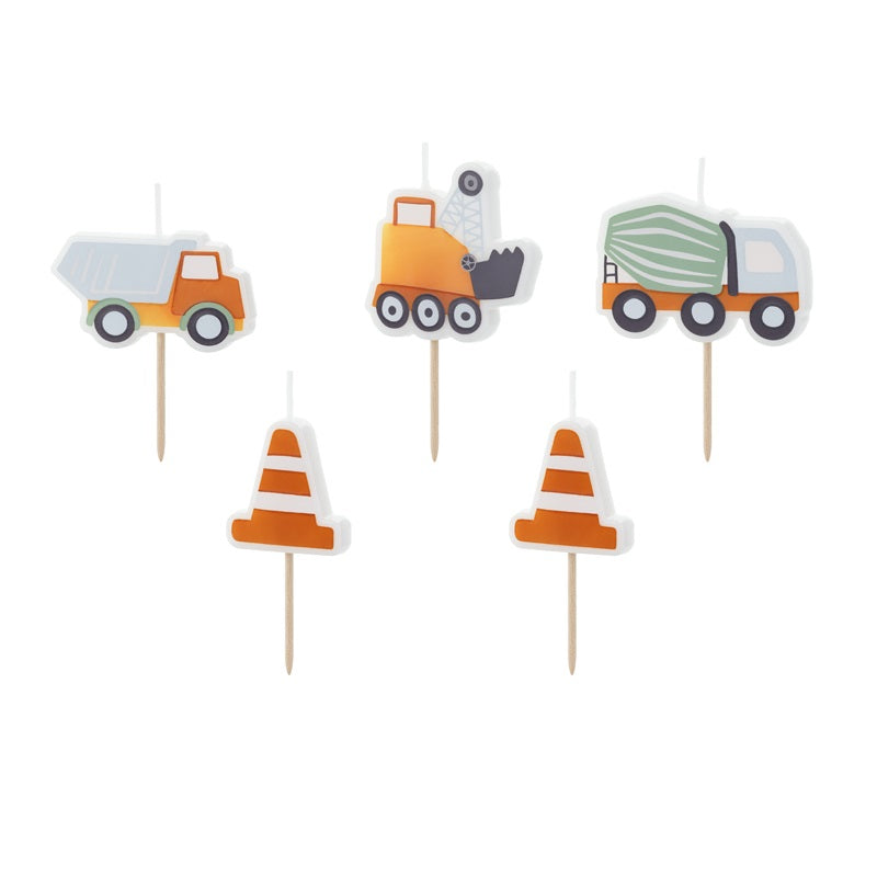 Geburtstagskerzen Baustelle