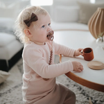 Schnullerkette "Halo" Cadet Blue