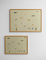 Poster SWIMMERS 40x50 cm sand