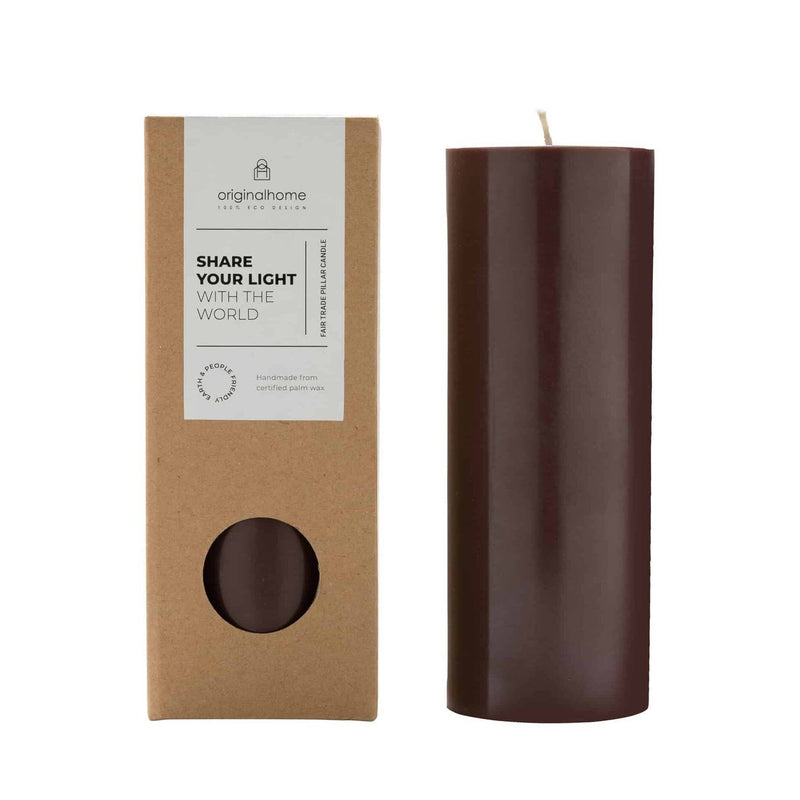 Block Candle 20 cm - Dark Grape