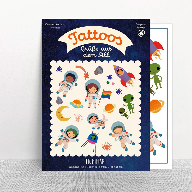 Tattoo Grüße aus dem All