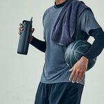 Thermo Trinkflasche 600 ml schwarz