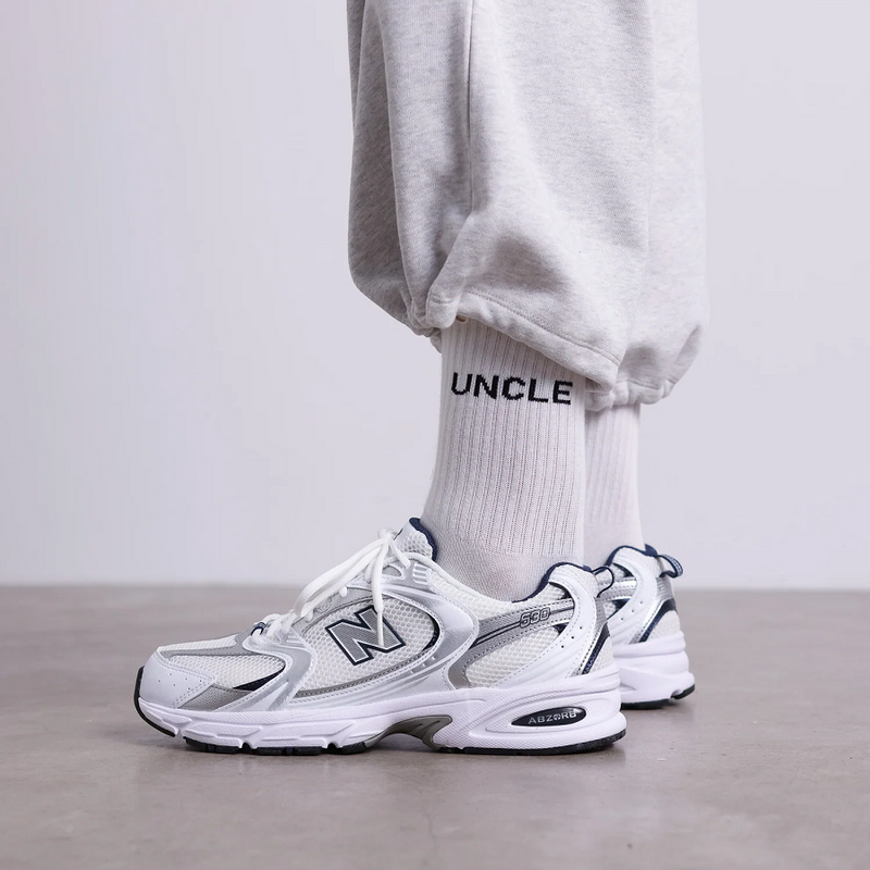 Uncle Socken - Weiß/Schwarz