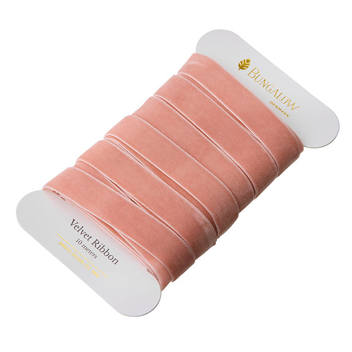 Ribbon Velvet 16mm Pale Pink