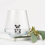 Glas mit Panda