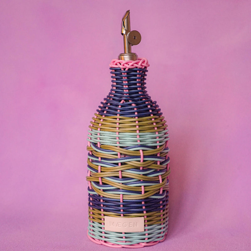 Ölspender- Rosa/Marineblau