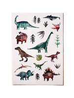 Spülmaschinenfeste Sticker DINOS