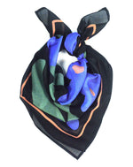 Tuch LAS FLORES 65x65cm / Seide & Baumwolle