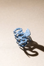 Haarklammer - Wave Denim