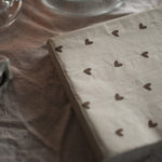 Servietten - Herzen Braun