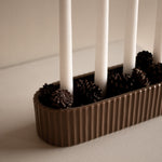 Adventkranz STRIPE - shiny nougat