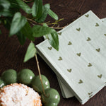 Servietten Heart Green