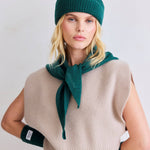 Dreiecksschal - Merino - Farn
