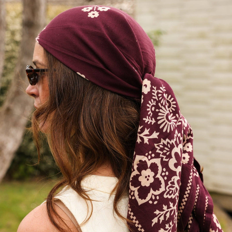 Bandana Pflaume für Erwachsene