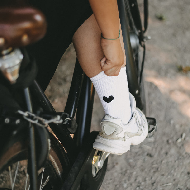 Socken "Herz" schwarz