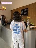 CALL ME MAMA Shirt - blue