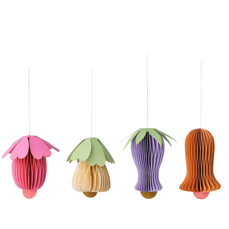 Honeycomb Flowers Flamingo S/4pcs