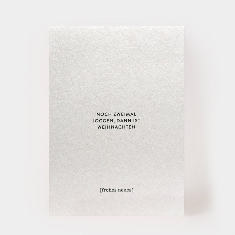 Postcard "Two more jogs"