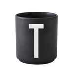 ABC Cups Schwarz - Design Letters
