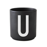 ABC Cups Schwarz - Design Letters