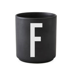 ABC Cups Schwarz - Design Letters