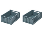 Klappbox "Weston" small 2er Pkg Whale blue | Liewood