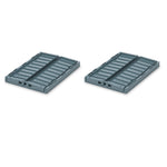 Klappbox "Weston" small 2er Pkg Whale blue | Liewood