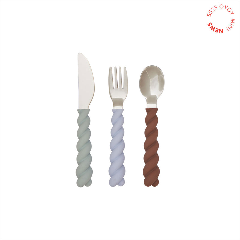 Kinder Besteckset "Mellow" - Mint