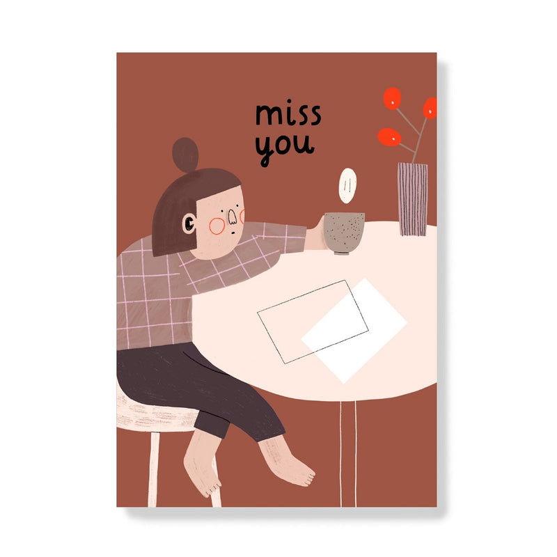 Postkarte "Missing you"